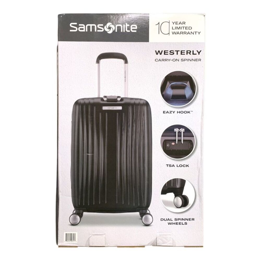 Samsonite Westerly 22" Hardside Carry-On Spinner Suitcase, Basalt Black